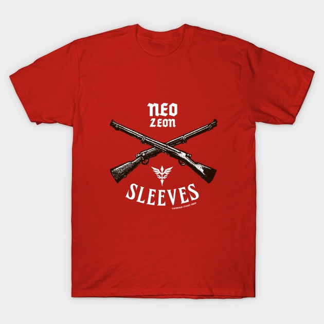 Neo Zeon Sleeves Guns Emblem T-Shirt by Gundam Otaku Shop